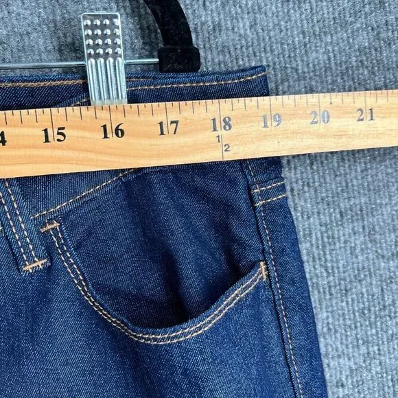 Old Navy Womens Super Skinny Jeans Plus Size 18 Dark Wash Mid Rise Stretch Denim - Picture 10 of 12